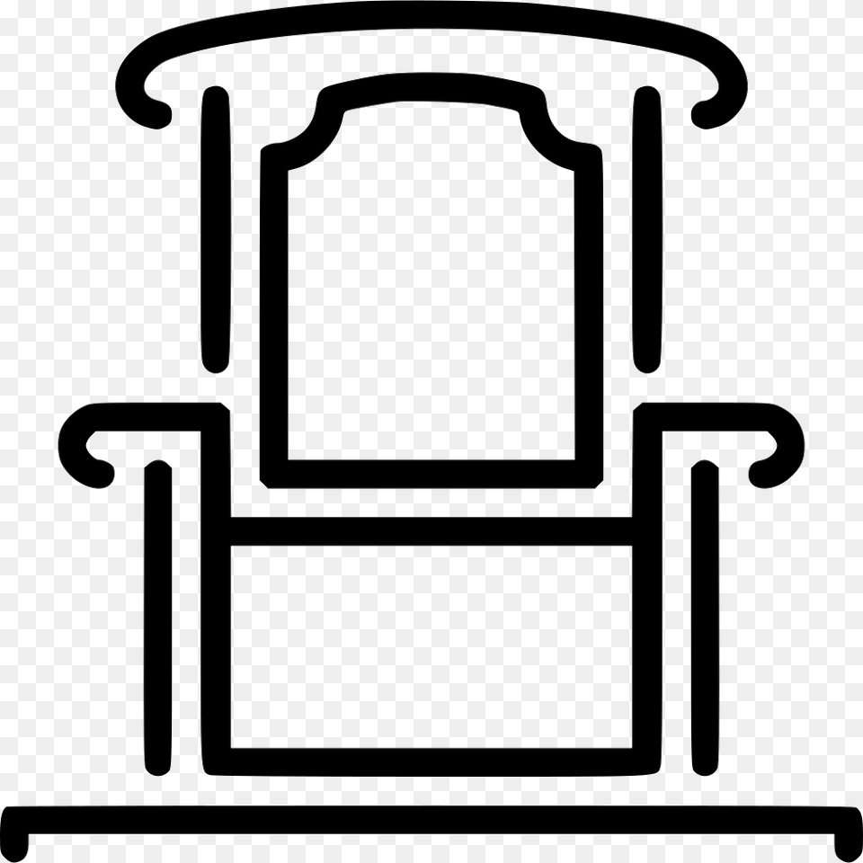 Throne Icon, Furniture, Chair, Stencil Png