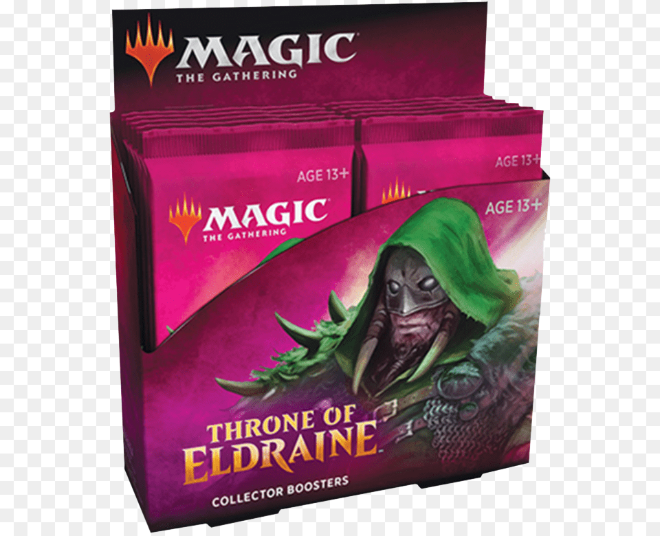 Throne Of Eldraine Collector Booster Box, Book, Publication, Adult, Female Free Png Download