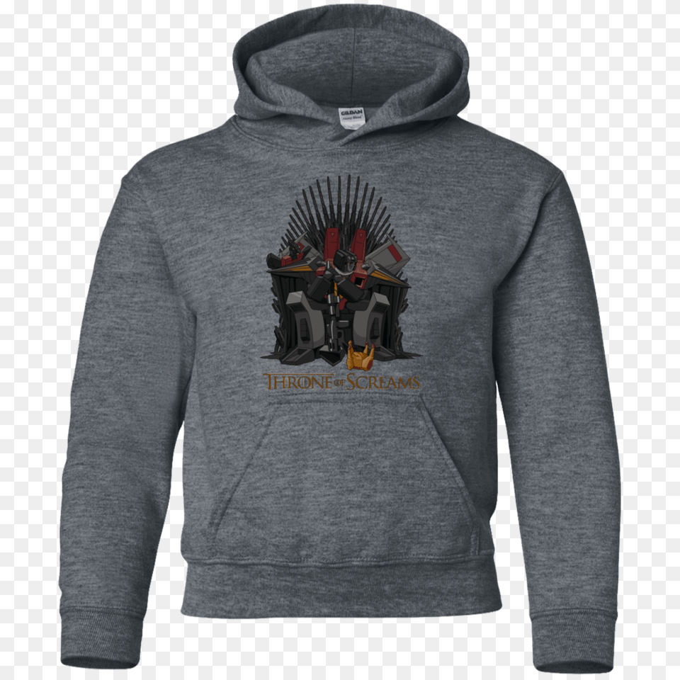 Throne Of Screams Youth Hoodie Pop Up Tee, Clothing, Hood, Knitwear, Sweater Png