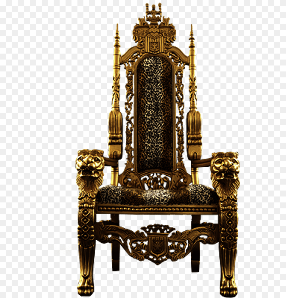 Throne Postscript Antique Encapsulated Throne, Furniture, Chair Png