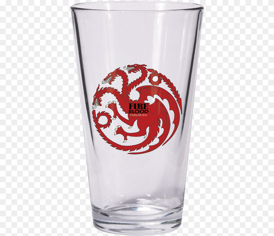 Thrones Targaryen Sigil Pint Glass Targaryen Game Of Thrones House Logos, Alcohol, Beer, Beer Glass, Beverage Png Image