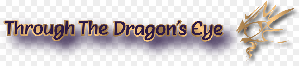 Through The Dragon S Eye Calligraphy, Purple, Logo Free Png