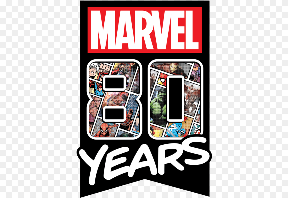 Throughout 2019 Marvel Will Be Honoring Its Iconic Marvel 80th Anniversary, Book, Comics, Publication, Adult Png Image