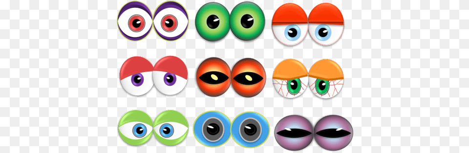 Throw A Monster Eyes Party Halloween Printables, Art, Graphics, Disk Png