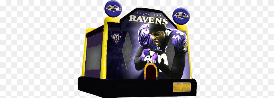 Throw A Ravens Party With This Amazing Ray Lewis Moonbounce Baltimore Ravens Edible Cake Topper Birthday, Adult, Male, Man, Person Png Image