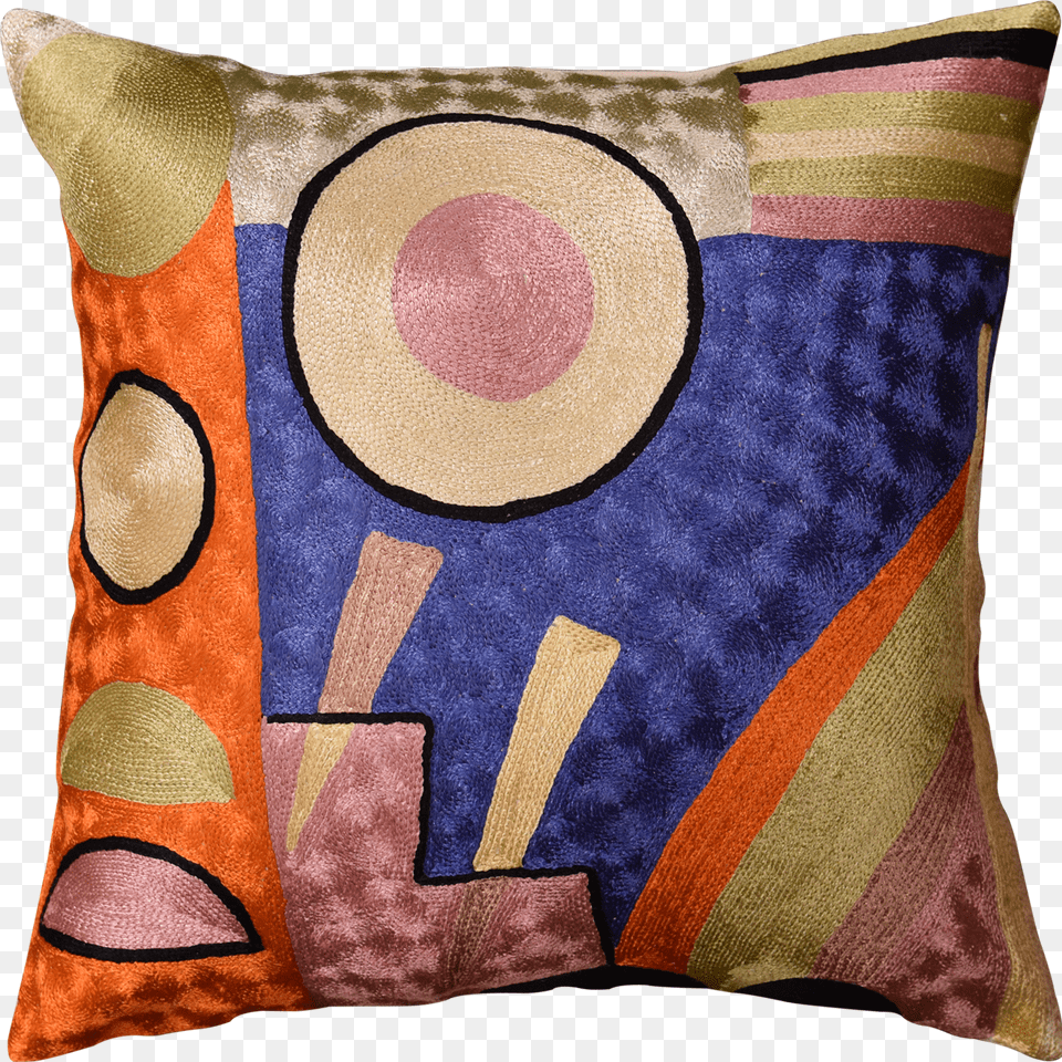 Throw Pillow Kandinsky Soul Flood Iv Blue Accent Cushion, Home Decor, Baby, Person Free Transparent Png