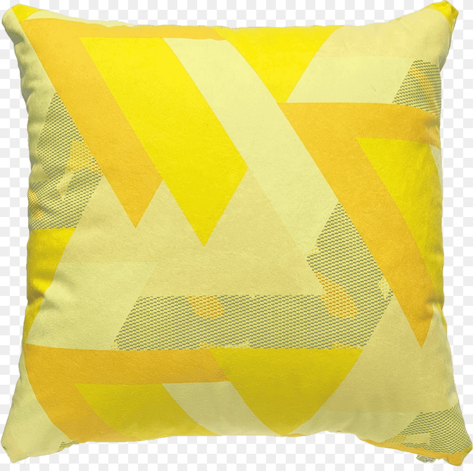Throw Pillow Patterned Faux Suede Yellow Throw Cushion, Home Decor, Flag Free Png Download