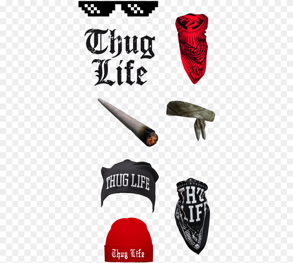 Thug Life, Clothing, Glove, Baseball Cap, Cap Png Image
