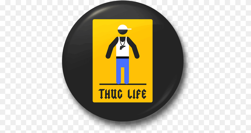 Thug Life Badge Hkelarbeit Groe Blle Des Garn Handwerks Steinuntersetzer, Photography, Accessories, Formal Wear, Tie Free Png