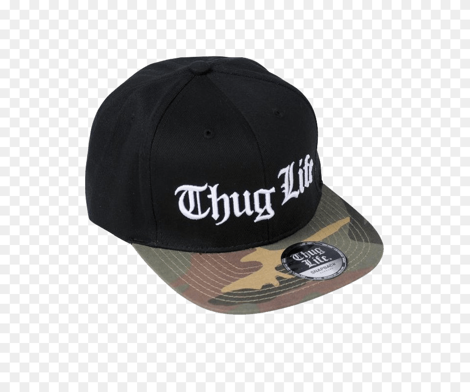 Thug Life Cap Camo, Baseball Cap, Clothing, Hat Free Png
