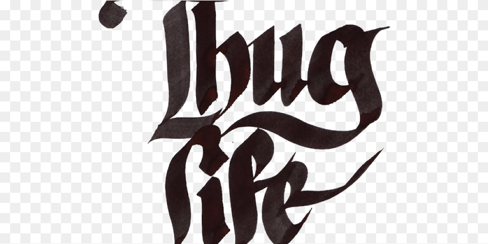 Thug Life Clipart Mlg Thug Life Text, Calligraphy, Handwriting, Animal, Fish Free Png