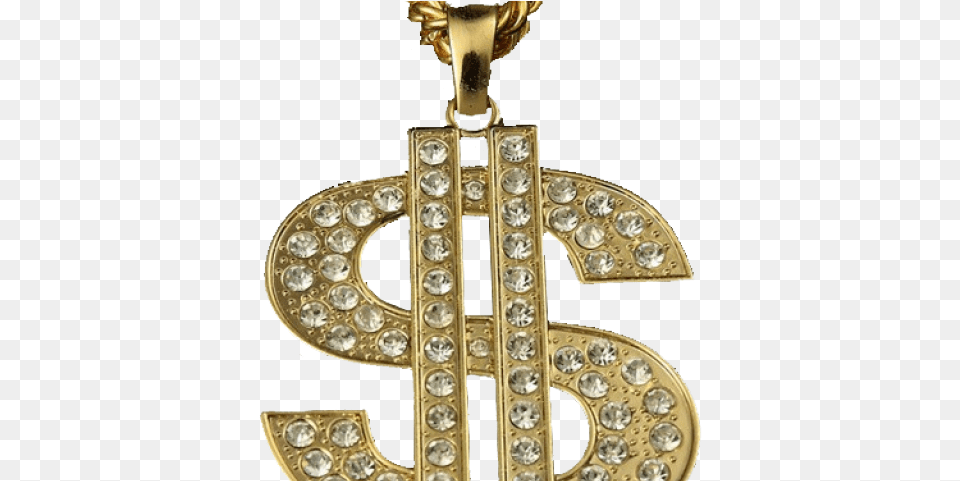 Thug Life Clipart Transparent Thug Life Chain Dollar, Accessories, Cross, Jewelry, Symbol Free Png