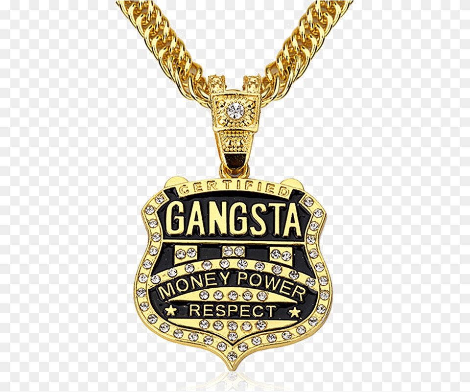 Thug Life Dollar Gold Thug Life Chain, Accessories, Logo, Badge, Symbol Free Png Download