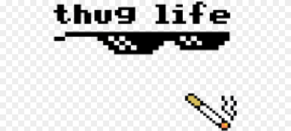 Thug Life Glasses And Cigarette, Game Png