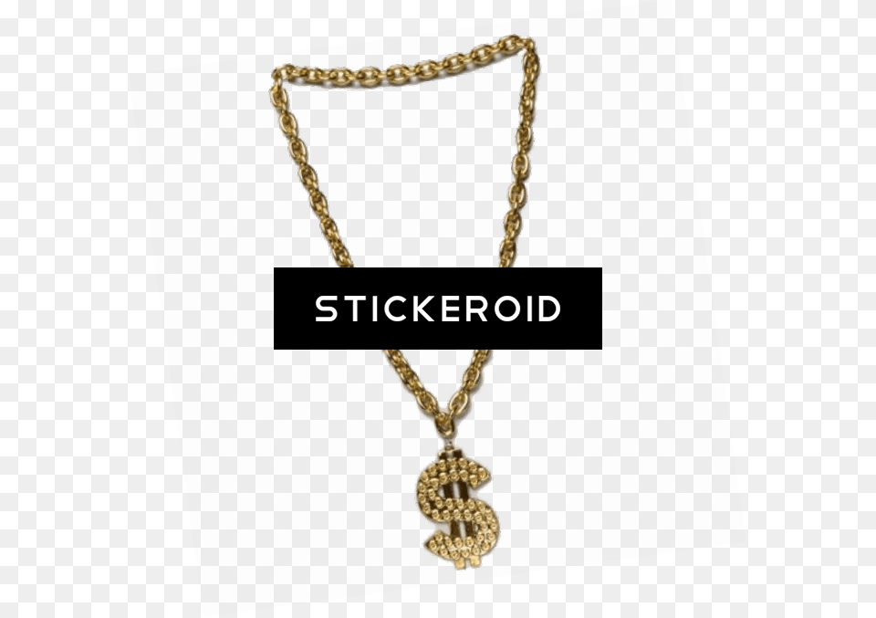 Thug Life Gold Chain Dollar Gangster Golden Chain, Accessories, Jewelry, Necklace, Pendant Free Transparent Png