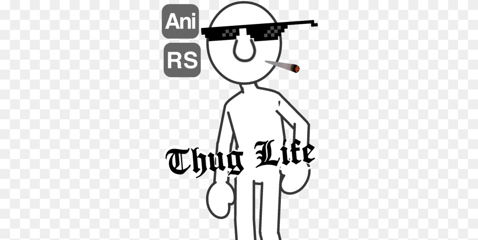 Thug Life Kit Cartoon, Stencil, People, Person, Animal Png