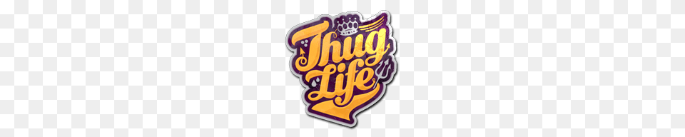 Thug Life Logo Sticker, Food, Ketchup, Text Png Image