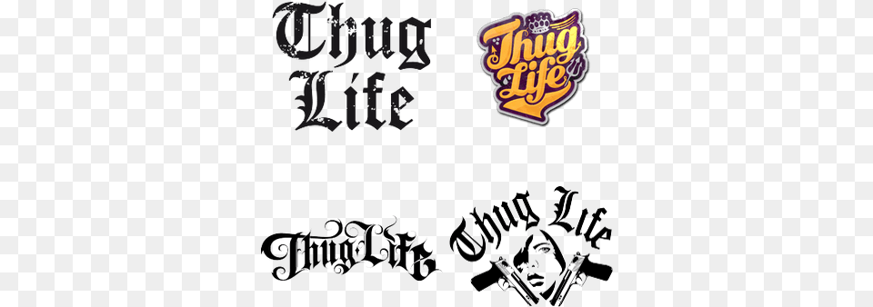 Thug Life Logo Thug Life, Text, Handwriting, Calligraphy Free Transparent Png