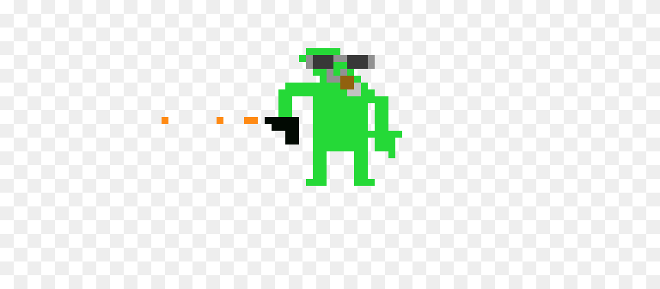 Thug Life Pixel Art Maker, Green Png Image