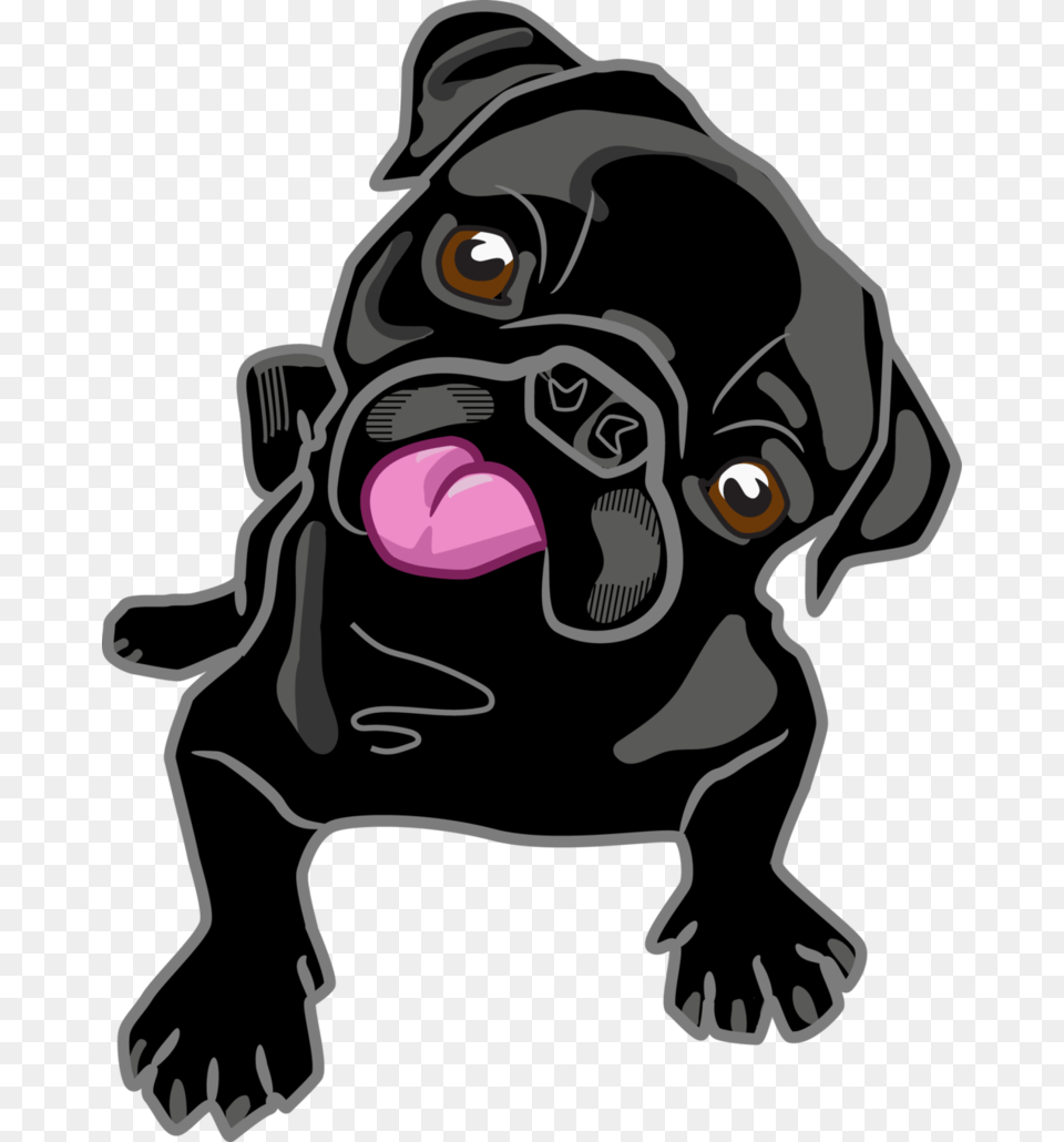 Thug Life Pug Picture Arts, Animal, Baby, Canine, Mammal Free Png