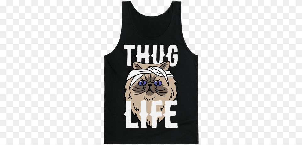 Thug Life Tank Top Best Gift Catsanimalsanimedogsmoviepets Hoodiet Shirtmug, Clothing, T-shirt, Tank Top, Baby Free Png