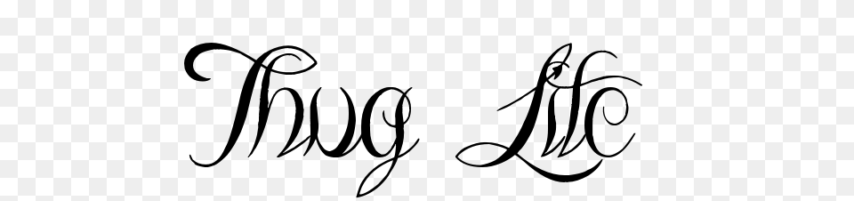 Thug Life Text, Handwriting, Calligraphy, Smoke Pipe Free Png Download