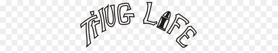 Thug Life Text Clipart For Designing Project, Handwriting Png Image