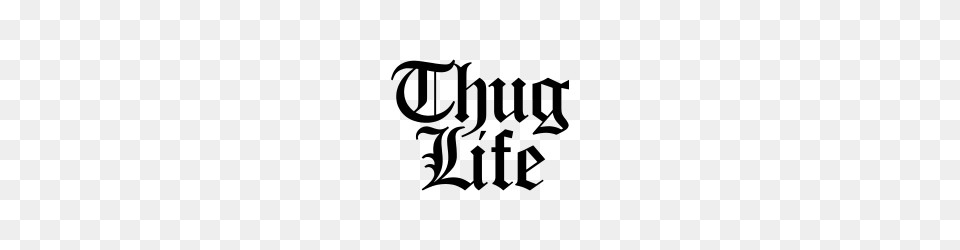 Thug Life Text Logo, Calligraphy, Handwriting, Festival, Hanukkah Menorah Png