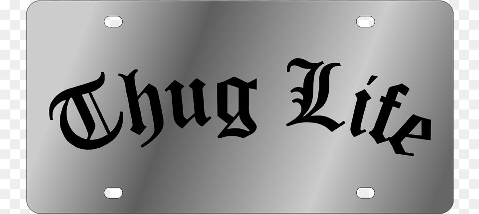 Thug Transparent Accessories Thug Life Logo Transparent, Calligraphy, Handwriting, License Plate, Text Free Png