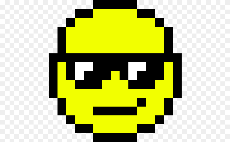 Thug Transparent Smiley Cool Emoji Pixel Art, First Aid Png
