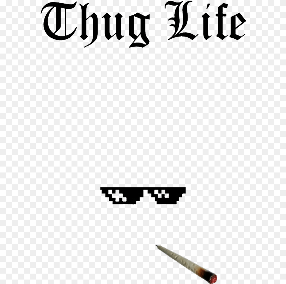 Thug Template Old English, Blackboard, Smoke Free Transparent Png