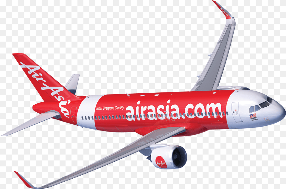 Thumb Air Asia Flight, Aircraft, Airliner, Airplane, Transportation Free Png Download