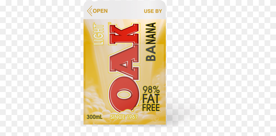 Thumb Banana Flavoured Milk Oak, Text, Food, Ketchup Png