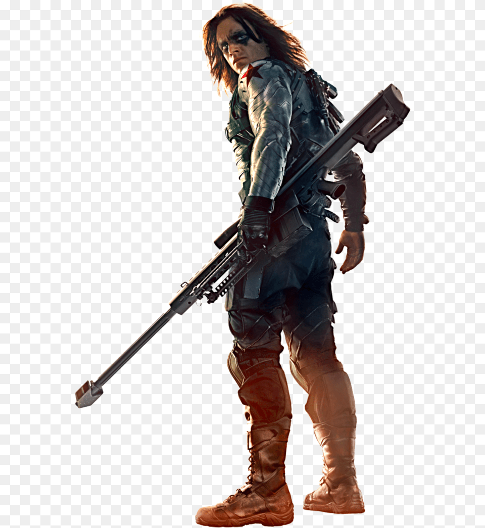 Thumb Captain America The Winter Soldier, Weapon, Gun, Firearm, Male Png
