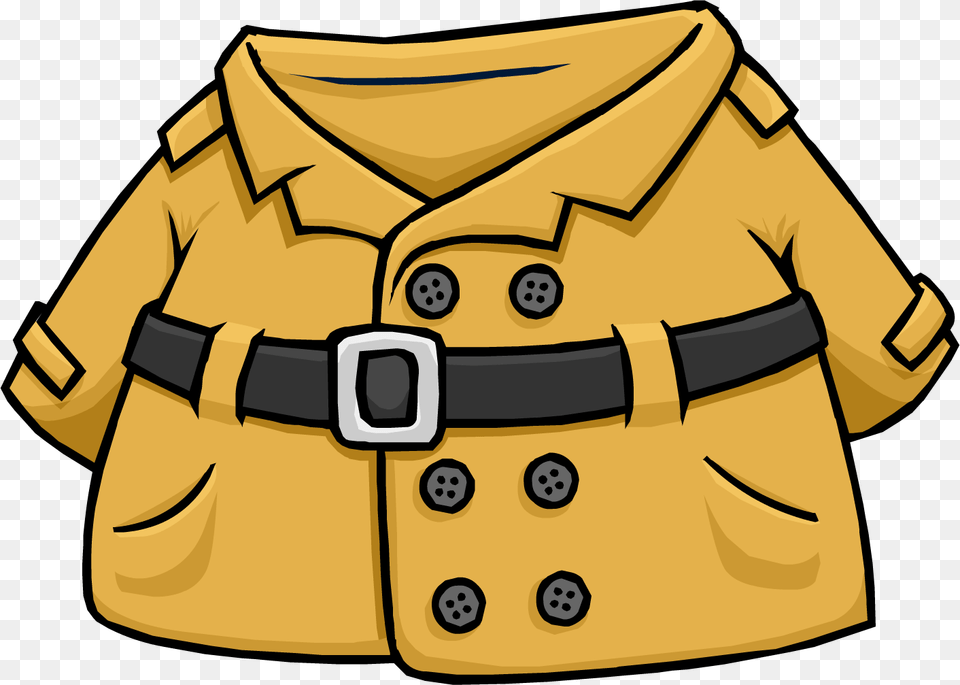 Thumb Club Penguin Detective Coat, Clothing, Accessories, Belt, Bulldozer Free Transparent Png