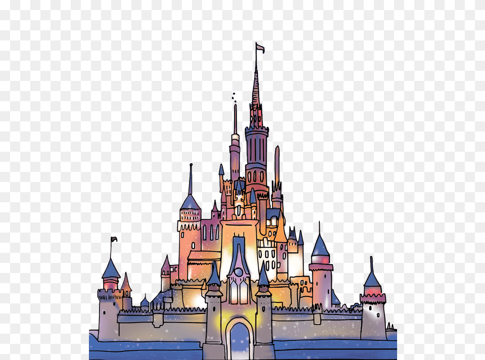 Thumb Disney Castle Transparent, Architecture, Building, Fortress, Amusement Park Png Image