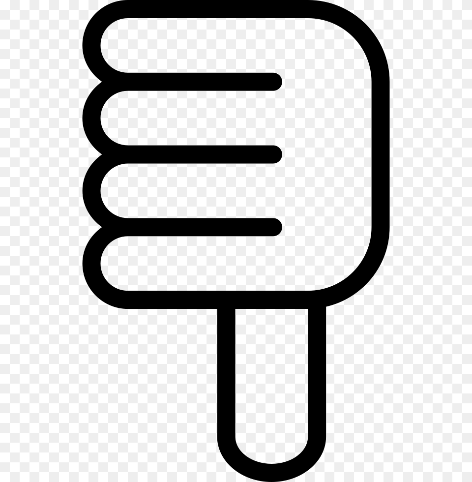 Thumb Down Basic Symbol Outline, Adapter, Electronics, Smoke Pipe Free Transparent Png