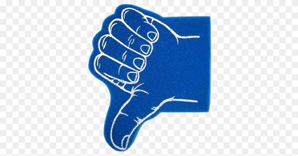 Thumb Down Foam Hand, Clothing, Glove, Body Part, Person Free Png Download