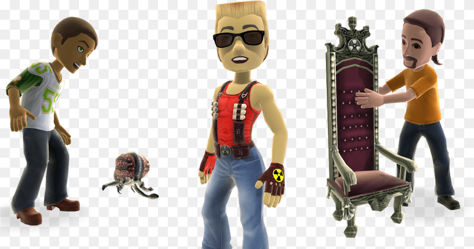 Thumb Duke Avatar Large Duke Nukem Avatar Xbox, Baby, Person, Furniture, Clothing Png