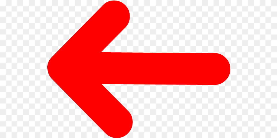 Thumb Fleche Rouge A Gauche, Sign, Symbol, Road Sign Free Transparent Png