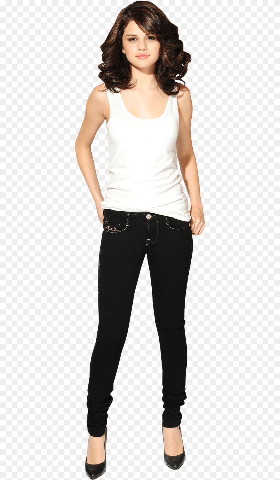 Thumb Full Body Selena Gomez, Clothing, Pants, Adult, Person Free Png