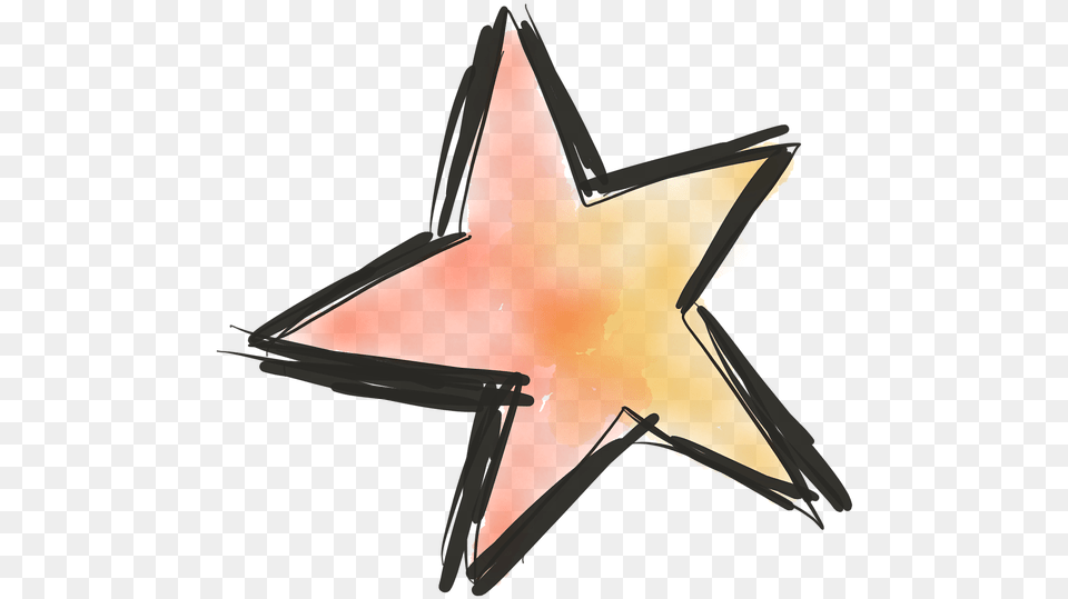 Thumb Hand Drawn Star, Star Symbol, Symbol Free Png
