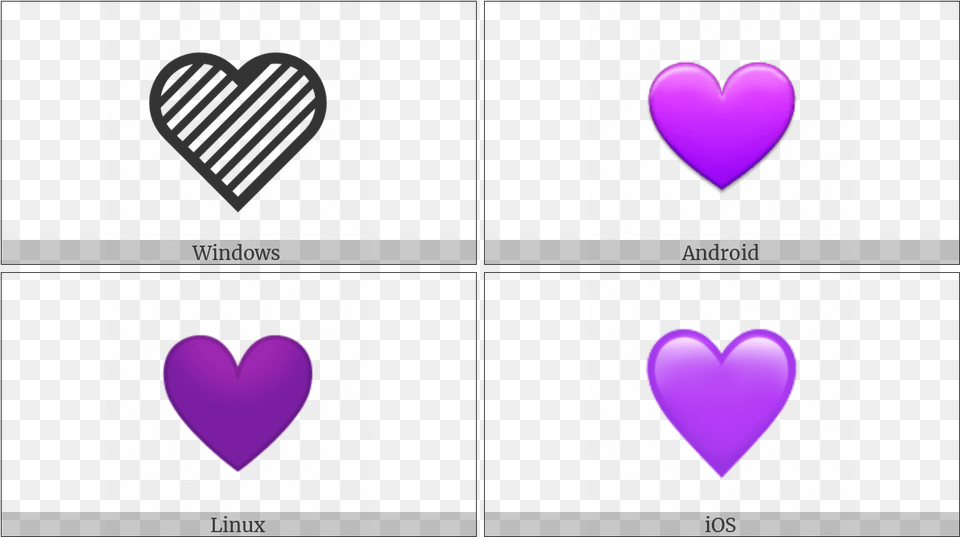 Thumb Heart, Purple Free Png