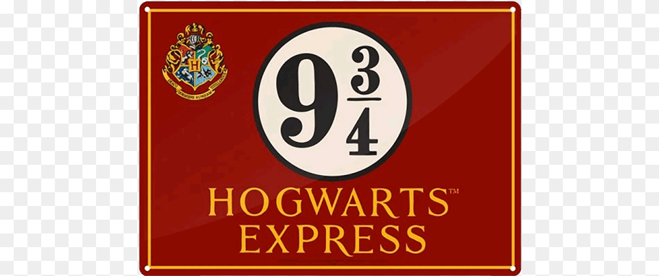 Thumb Hogwarts Express Platform 9 3 4 Sign, Text, Symbol, Number Free Transparent Png