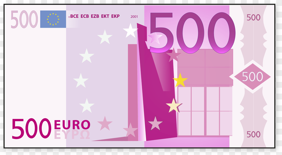 Thumb Image 500 Euro Note, Number, Symbol, Text Free Png Download