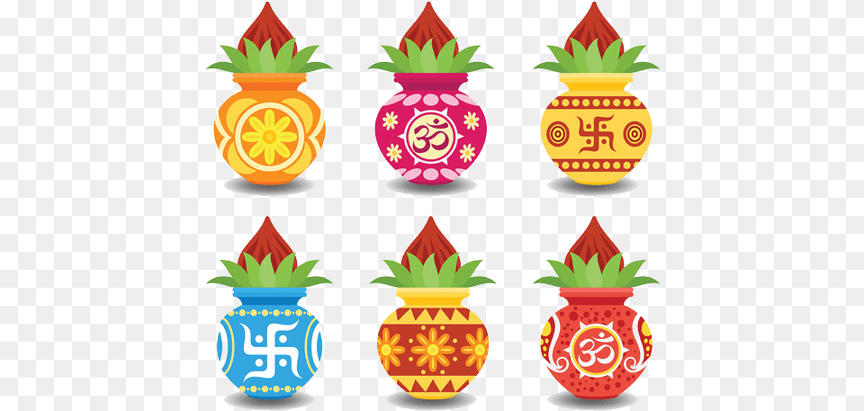 Thumb Image Akshaya Tritiya Kalash Vector, Food, Fruit, Pineapple, Plant Free Png Download