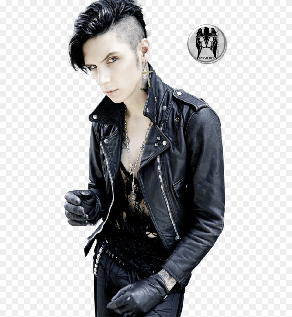 Thumb Image Andy Biersack 2015, Jacket, Clothing, Coat, Glove Free Transparent Png