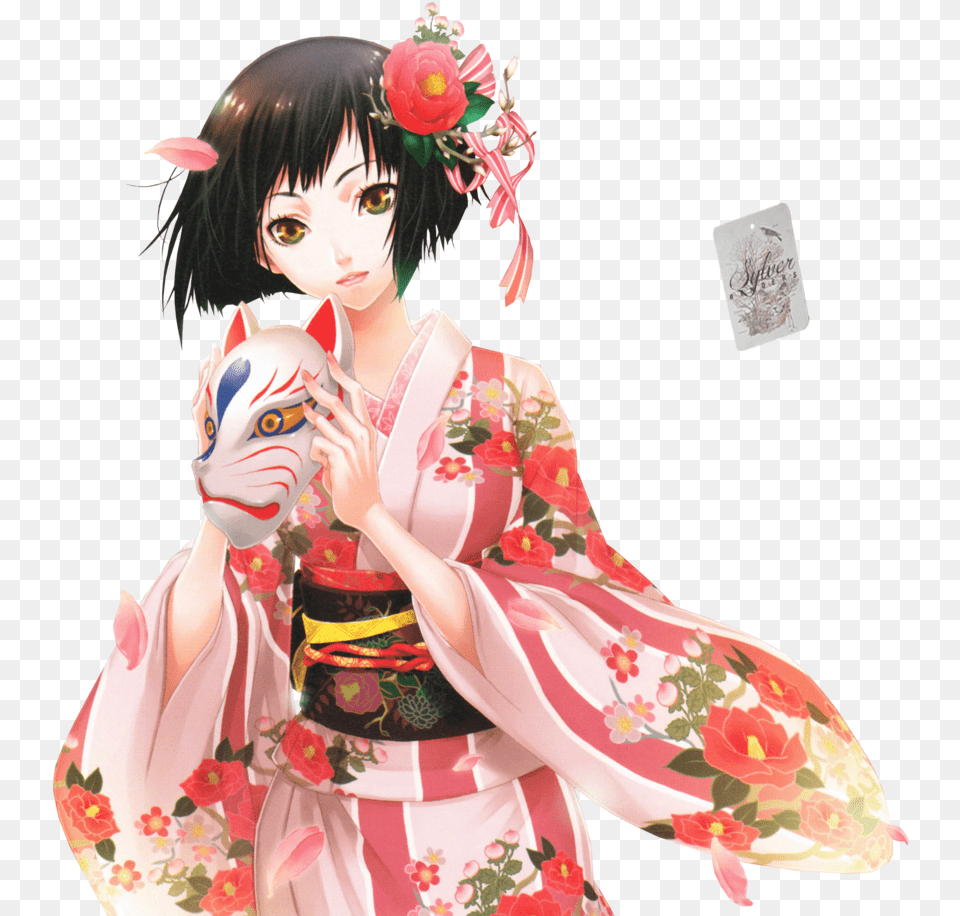 Thumb Anime Kimono Girls, Adult, Robe, Person, Gown Png Image