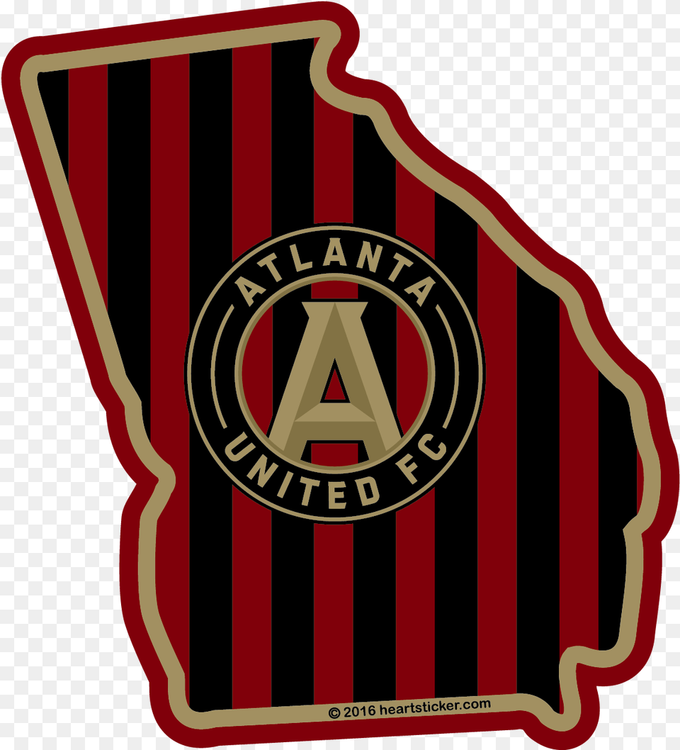 Thumb Image Atlanta United Mls Logo, Emblem, Symbol, Badge, Food Free Png
