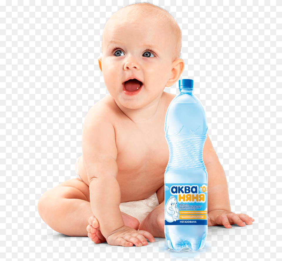 Thumb Image Baby Zitten, Bottle, Person, Face, Head Free Png Download